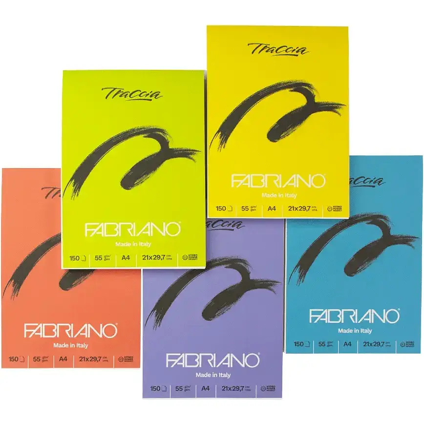 Блок бумаги для графики и каллиграфии Fabriano Traccia А4 55 г/м2 150 листов - фото 3