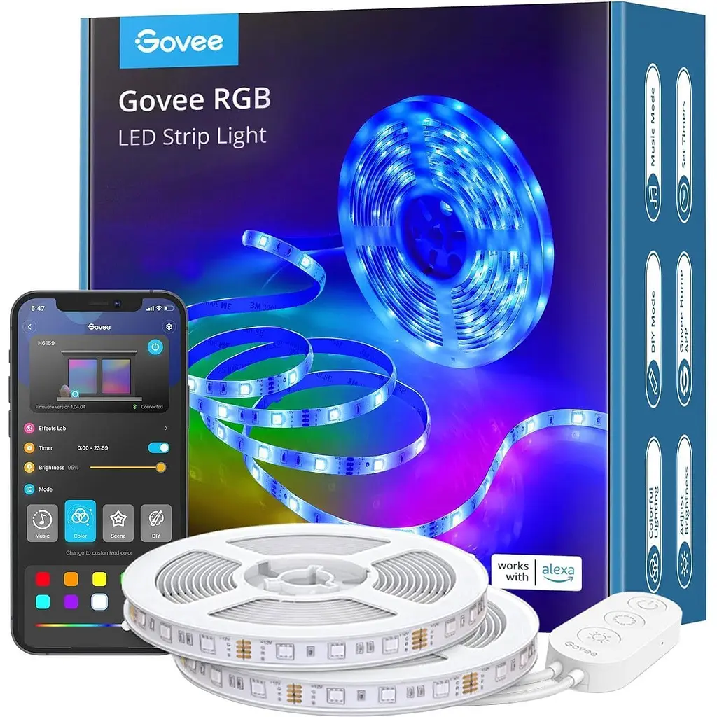 Светодиодная лента Govee H611 LED RGB 10m (H61103A3) [145634] - фото 2
