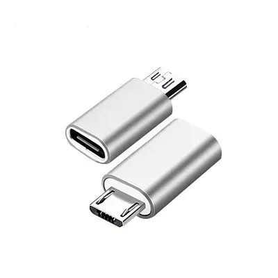 Адаптер Перехідник Type-C-мама на microUSB GT Gray (61518843241) - фото 2