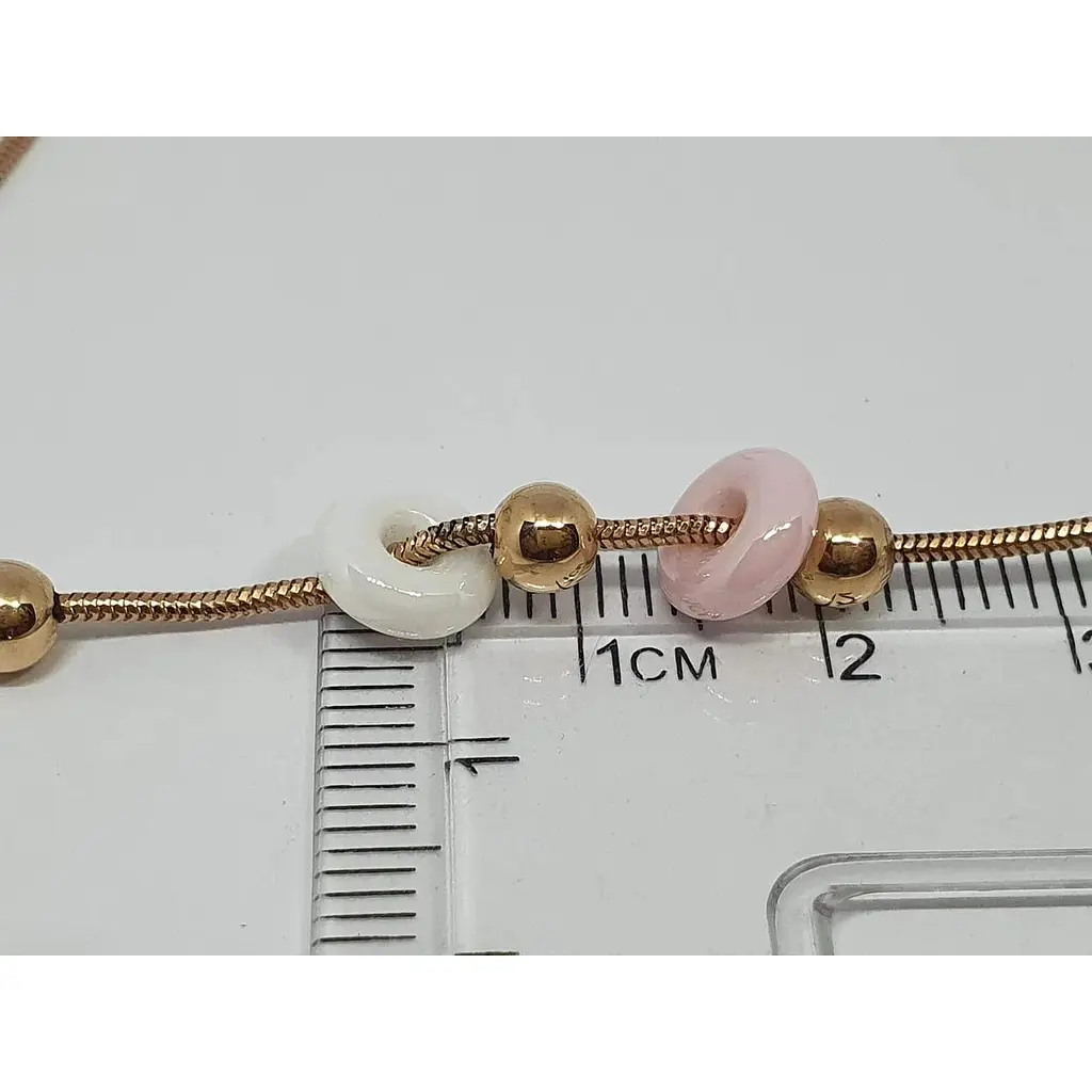 Золоте кольє Favoritum з керамікою. 811124_1 - фото 4