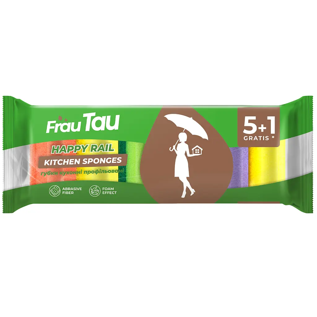 Губки кухонн Frau Tauі Happy Rail 6 шт.
