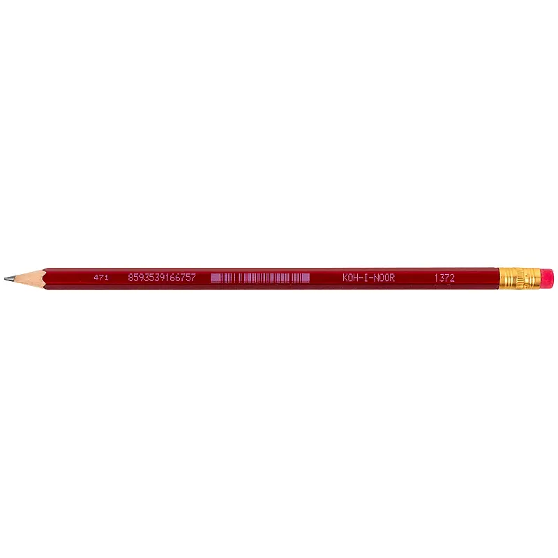Олівець графітний Koh-i-Noor Oriental НВ гумка упаковка 12 шт. (1372) - фото 2