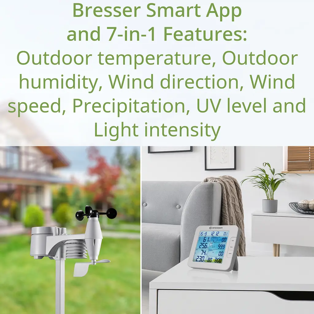 Метеостанція Bresser Smart Home 7-in-1 Weather Center ClimateConnect (7003600GYE000) - фото 7