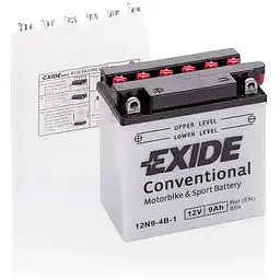 Акумулятор Мото Exide Conventional 12N9-4B-1 9Ah (+/-) 85EN 135x75x139 мм - фото 2