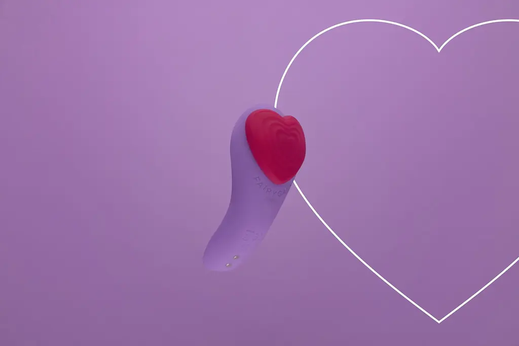 Вібратор у трусики FairyGasm HeartGem violet, на магніті, пульт ДК - фото 9