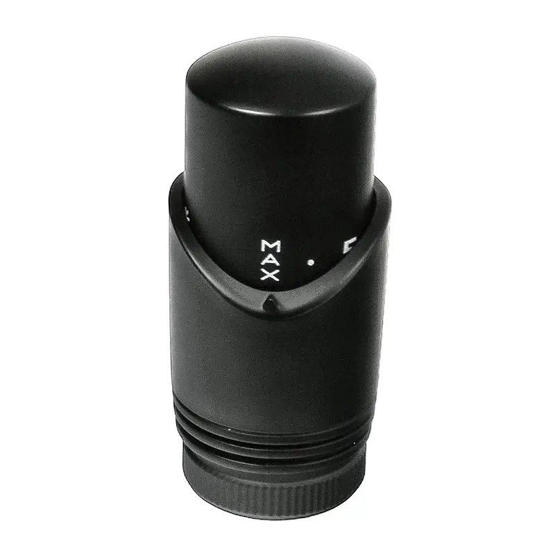 Комплект дизайн кранів з термоголовкою Ideale Duo 1/2”x1/2” чорний - фото 5