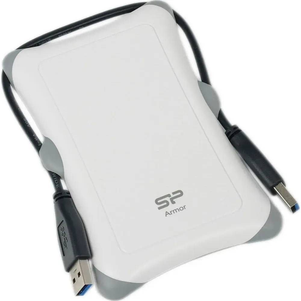 Зовнішня кишеня Silicon Power SP000HSPHDA30S3W USB3.0 Armor A30 біла  - фото 2