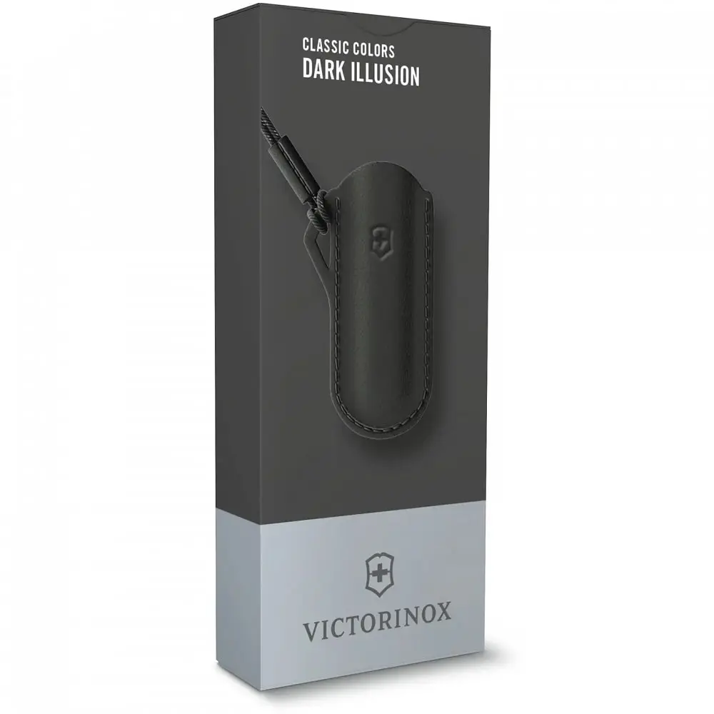 Чохол Victorinox 58мм шкір.чорн Dark Illusion для Classic Colors 1-2шари - фото 3