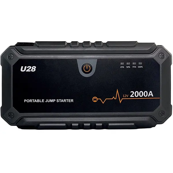 Автомобільний портативний пуско-зарядний пристрій (бустер) Jump Starter Wondertech WTST001 U28, 2000А, павербанк 20000 мАг - фото 2