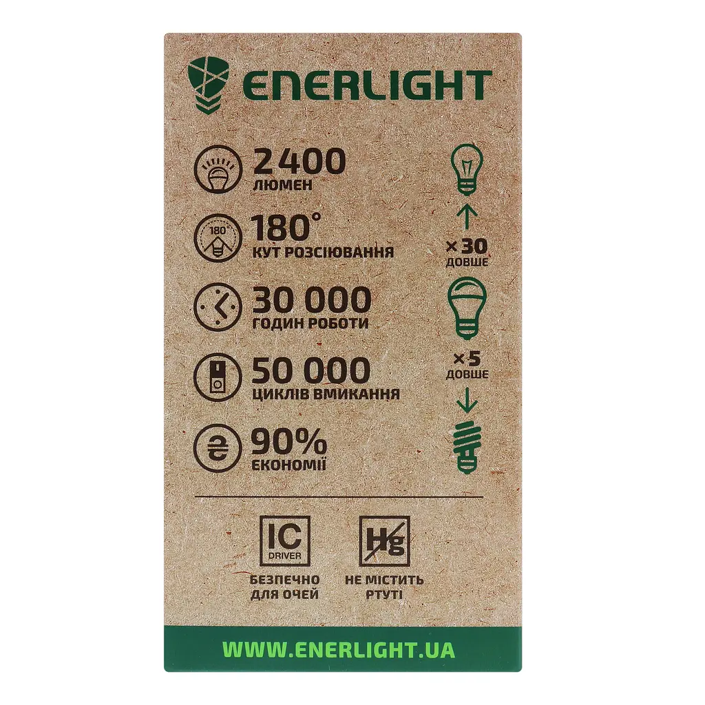 Світлодіодна лампа Enerlight HPL, 28W, 6500K, E27 (HPLE2728SMDС) - фото 6