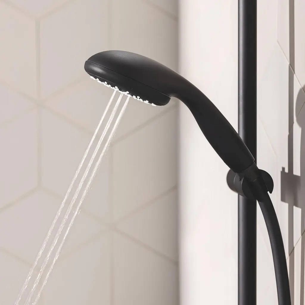 Змішувач для душу Grohe QuickFix Start Black UA30330801, Чорний матовий - фото 9