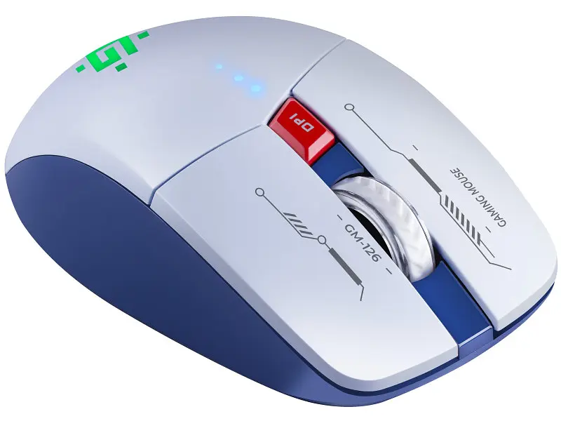Миша Defender Tisa GM-126 White/Blue (52126) - фото 3