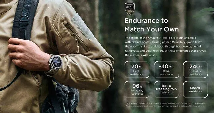 Смарт-часы Amazfit T-Rex Pro Desert Grey - фото 4