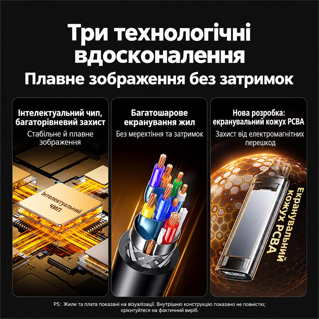 Карта захоплення відео UGREEN UG303 вхід HDMI вихід USB-C до 2K 30 Гц на виході вхідний сигнал до 4K 30 Гц без порту заряджання із синхронною передачею звуку для трансляцій і запису USB 3.0 темно-сіра (35865) - фото 7
