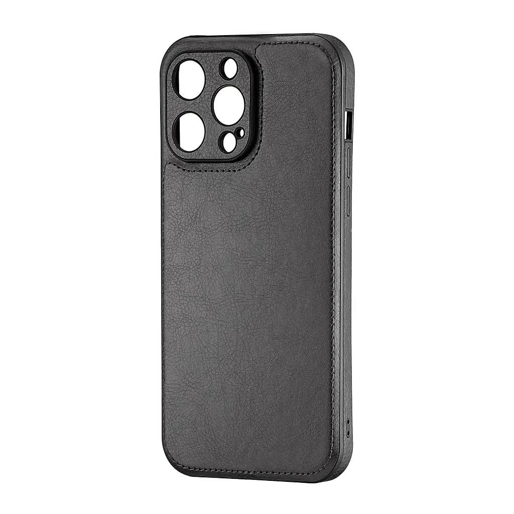 Чохол Jinduka Leather Protected Camera iPhone 14 Pro Max Black