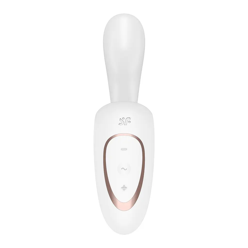 Вагінально-кліторальний вібратор Satisfyer G for Goddess 1 White, 2 мотори - фото 4