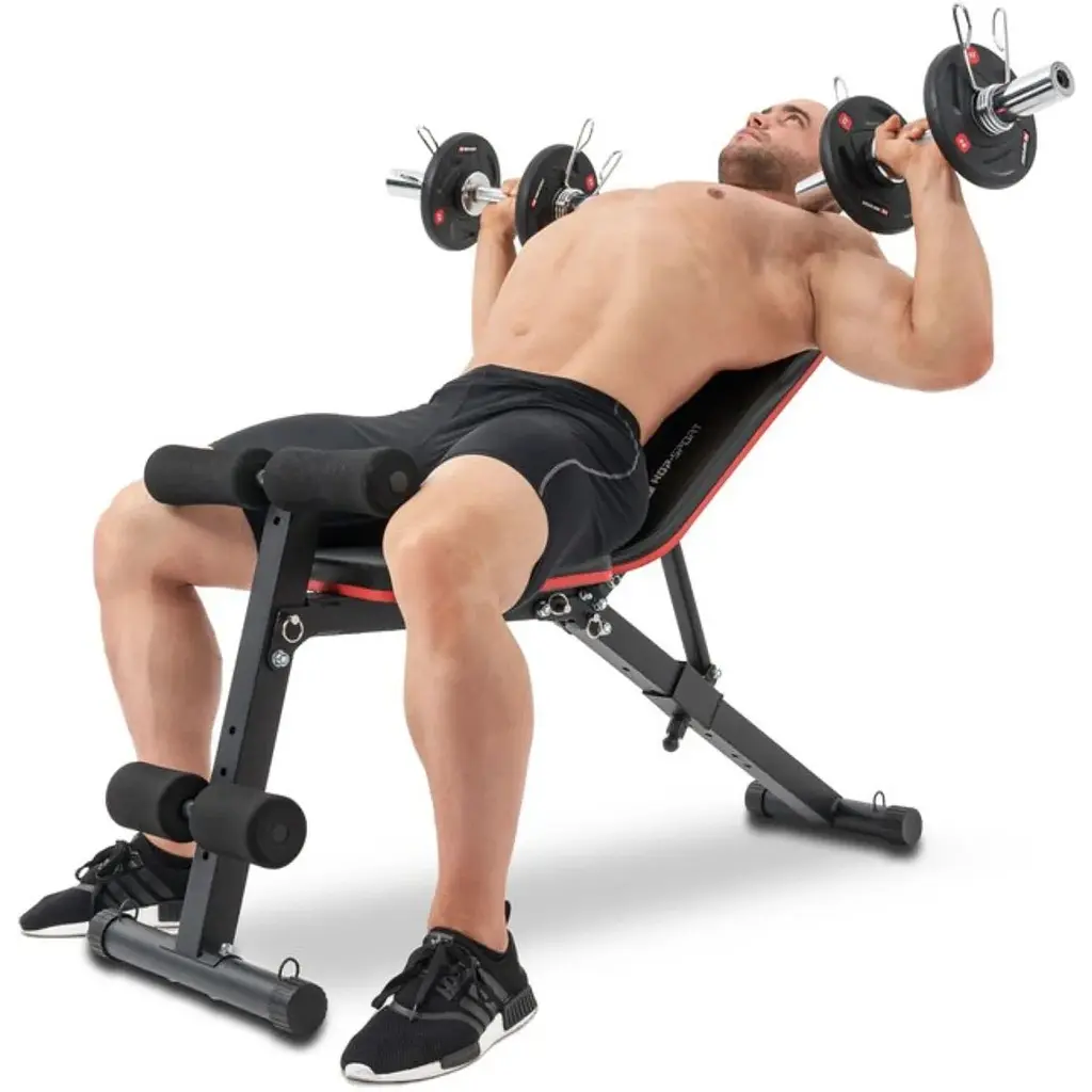Скамья тренировочная Hop-Sport HS-1030 с фиксатором для ног - фото 8