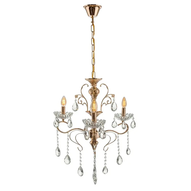 Люстра подвесная Brille хрустальная свеча E14 40W (BCL-667S/3) - фото 7