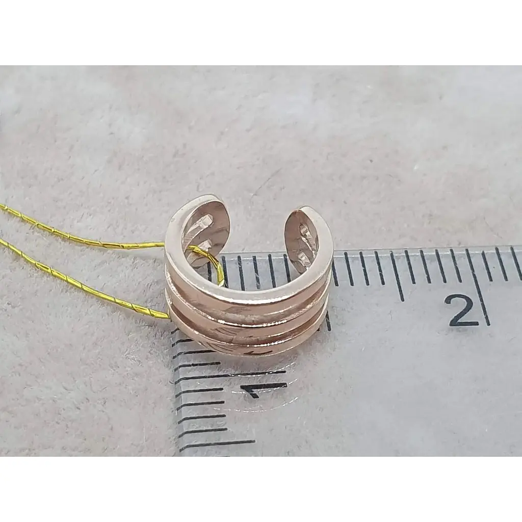 Золотая серьга-каффа на хеликс Платон. 1С364/00Б - фото 6