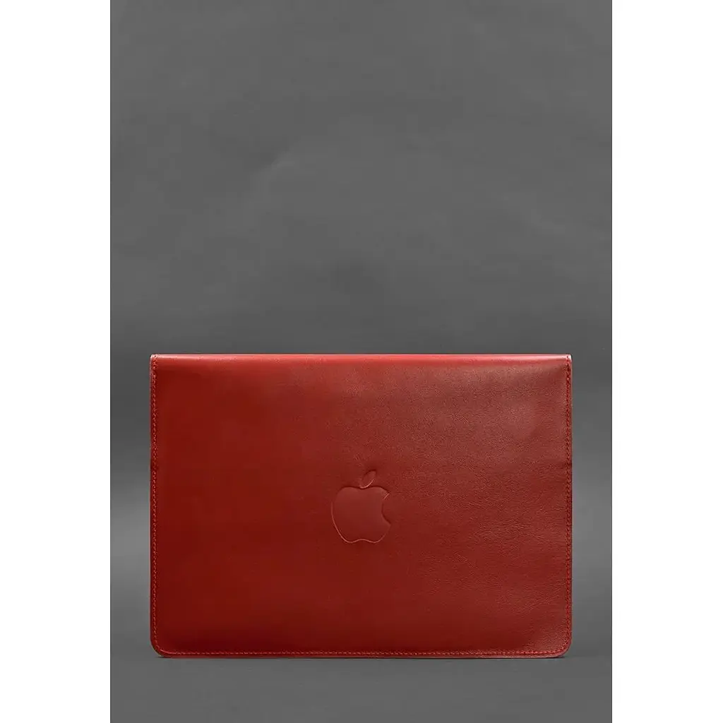Шкіряний чохол-конверт BlankNote на магнітах для MacBook 13 Червоний - фото 2