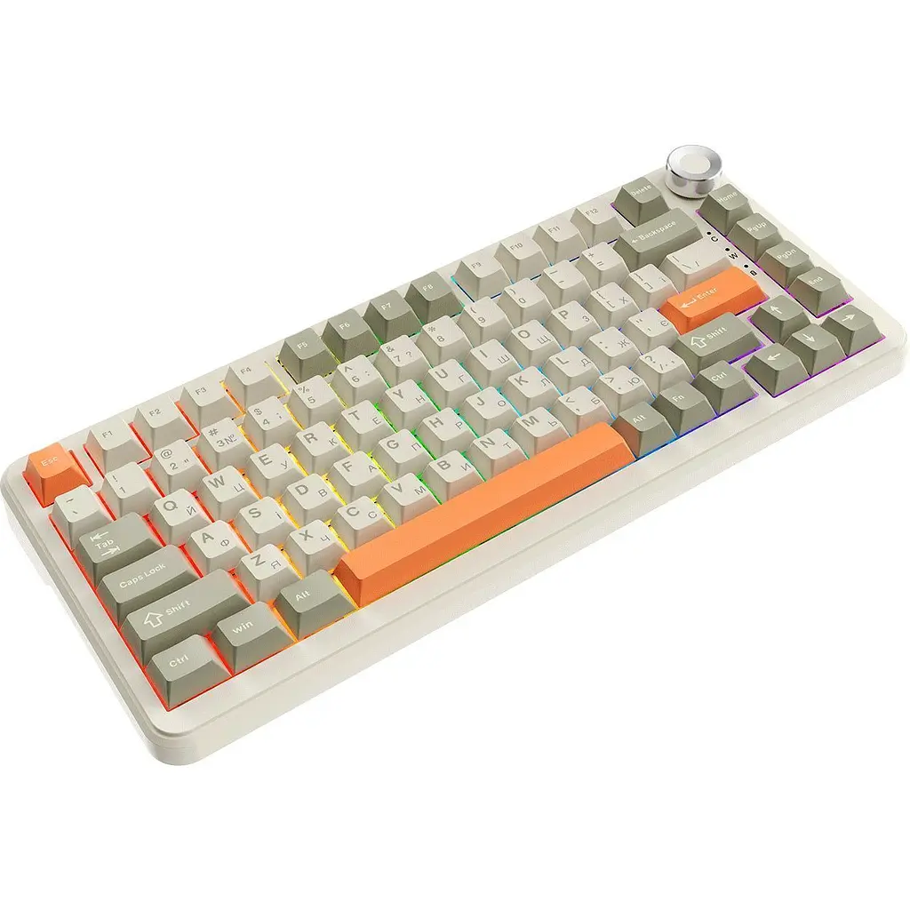 Клавіатура Ajazz AK820 MAX Flying Fish Switch Retro Colour (AK820MAX-FF-R) [142203] - фото 2