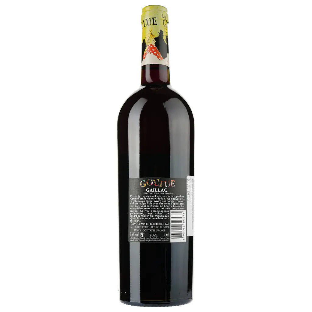Вино La Goulue AOP Gaillac червоне сухе 0,75 л - фото 2