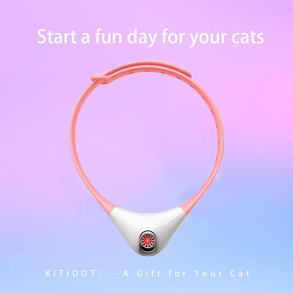 CJHZQYY Перезаряжаемый лазерный ошейник для кошек, автоматический лазерный ошейник для кошек для домашних котят и кошек - фото 2