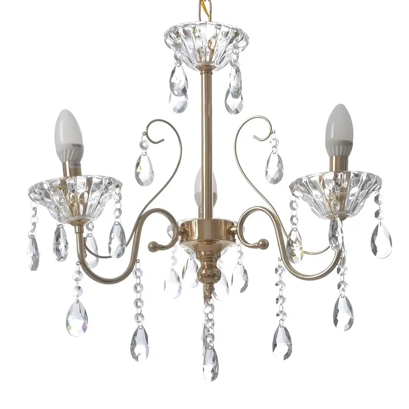 Люстра подвесная Brille хрустальная свеча E14 60W (BCL-655S/3) - фото 6