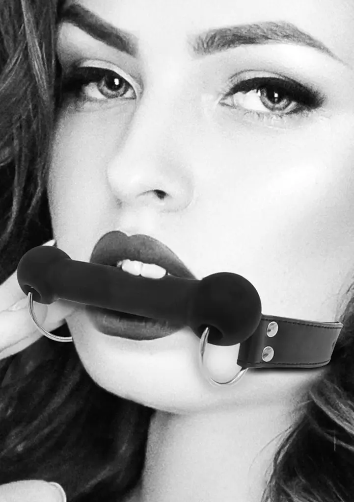 Кляп Ouch! Silicone Bit Gag (чорний) - фото 8