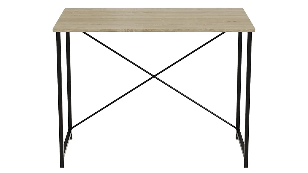 Стіл письмовий Line Лайт Ferrum-decor 750x1000x600 Чорний метал ДСП Дуб Сонома 16 мм (FRD-104846) - фото 7