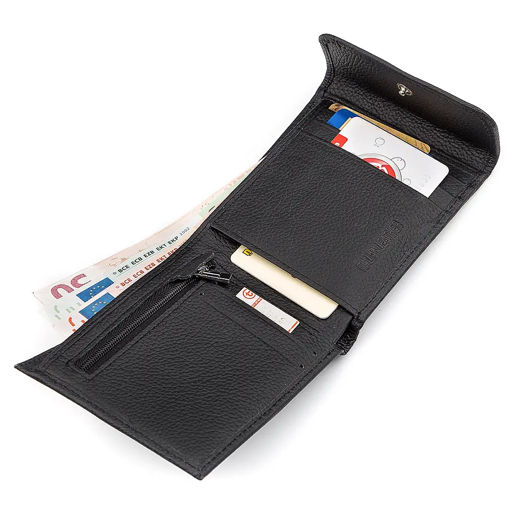 Чоловічий шкіряний гаманець (ST155) ST Leather 11х9.5х2.5 см acs0015737 - фото 3
