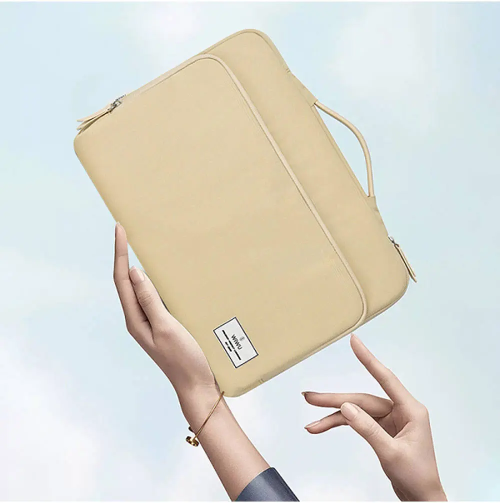 Сумка для ноутбука WiWU Ora Laptop Sleeve MacBook 14` Beige (6936686405553) [79308] - фото 2