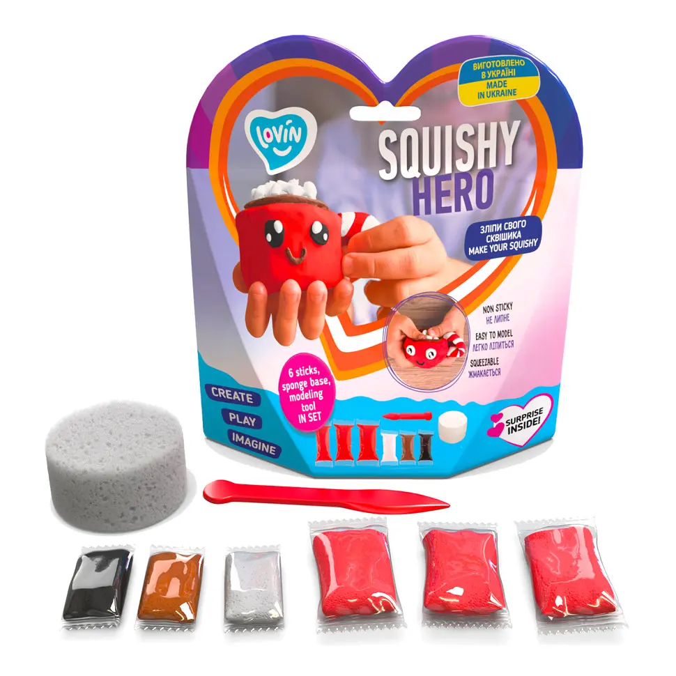 Набір для ліплення Lovin Squishy CupCao 70125 з повітряним пластиліном - фото 3