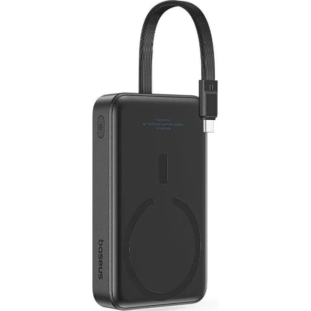 Зовнішній акумулятор Baseus Magnetic Mini 10000mAh 30W Black (P1002210B113-00) [152272] - фото 4