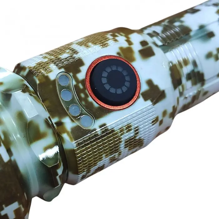Ручний акумуляторний ліхтар камуфляж з функцією Power Bank 1200 Lumen AK132M - фото 4