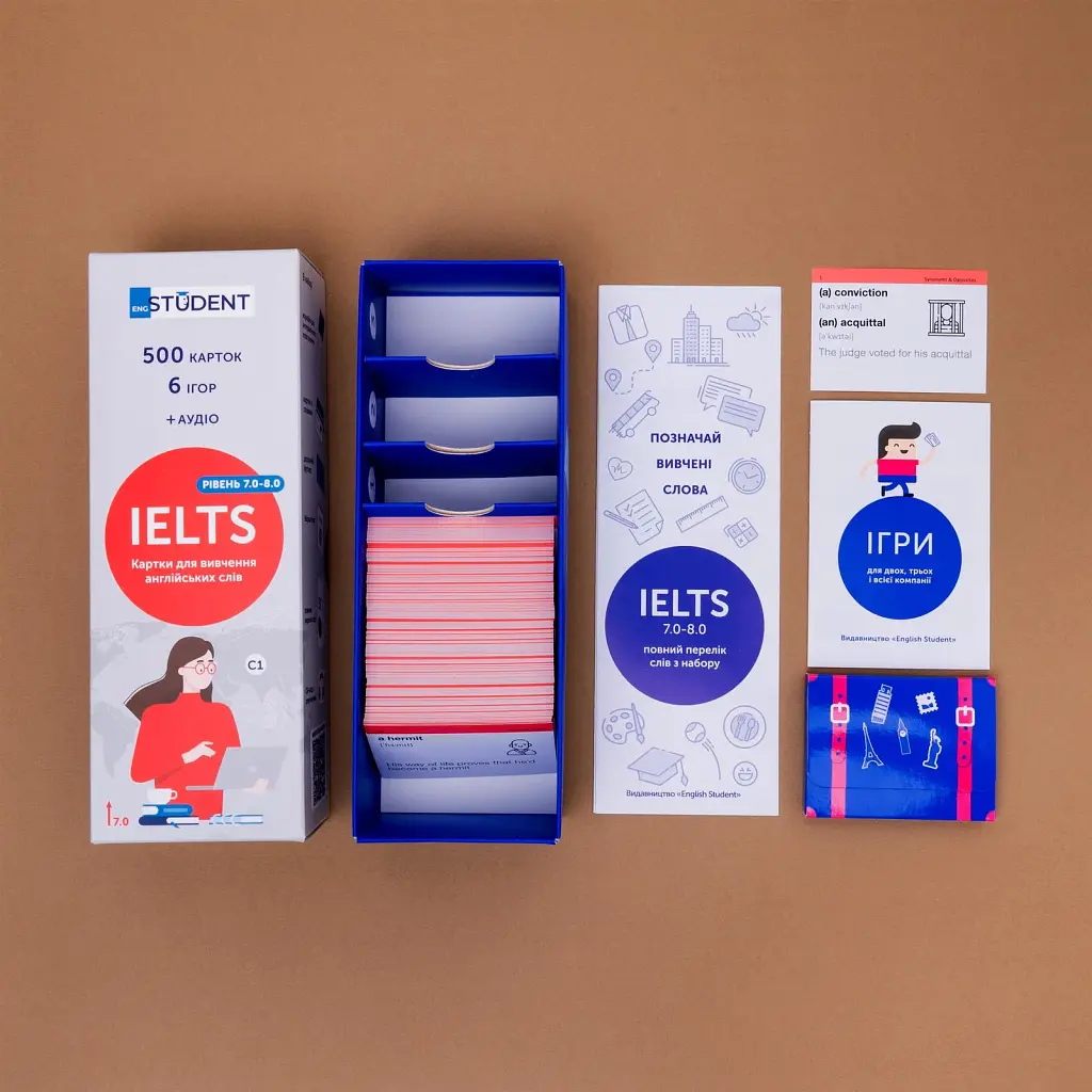Картки для вивчення англійської мови English Student. IELTS 7.0-8.0 - фото 2
