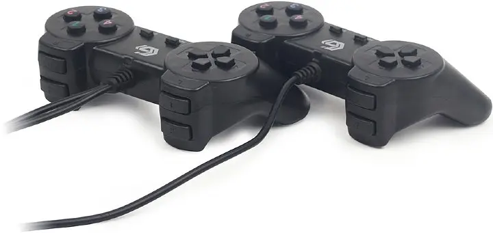 Геймпад подвійний Gembird JPD-UB2-01 USB black - фото 2