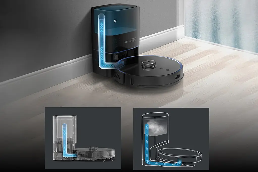 Робот-пылесос Xiaomi VIOMI S9 Vacuum Cleaner Black с влажной уборкой - фото 2