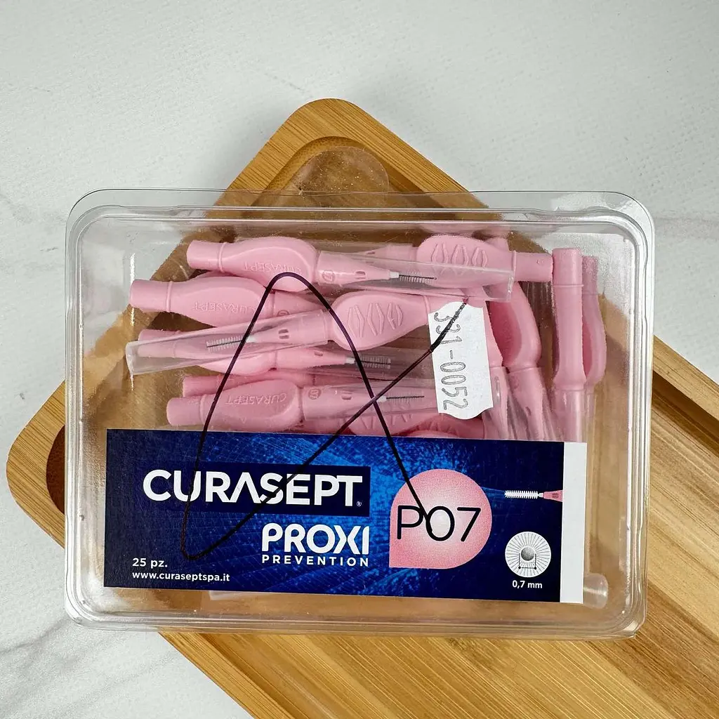 Міжзубний йоржик Curasept Proxi P07, ISO1 (0.7 мм, рожевий), 25 шт - фото 3