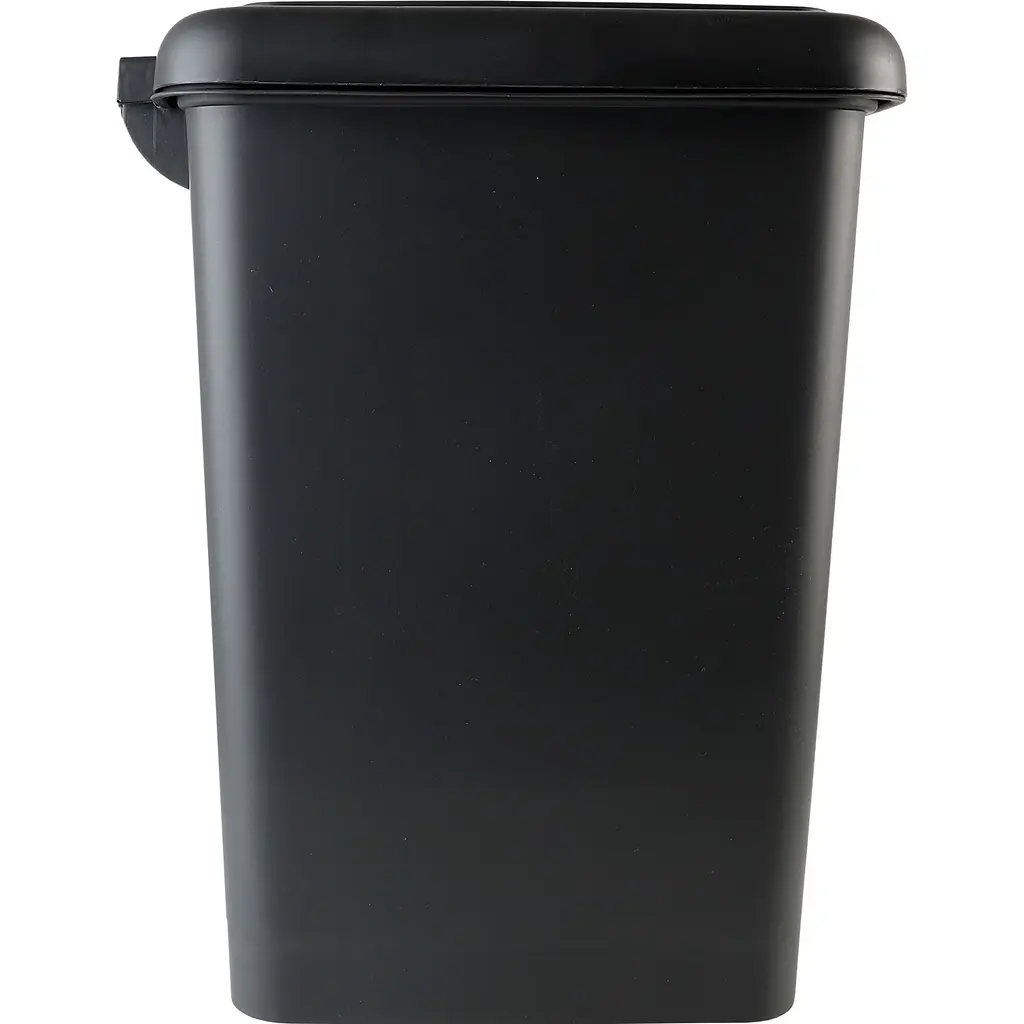 Відро для сміття МВМ My Home з кришкою та педаллю антрацит 10 л (BIN-01 10L ANTHRACITE)