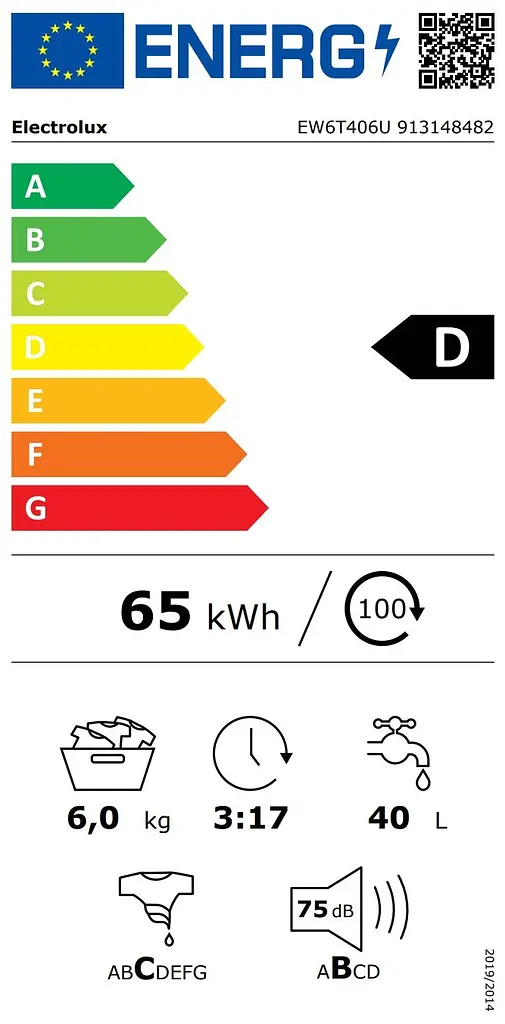 Electrolux Пральна машина Electrolux вертикальна, 6кг, 1000, D, 60см, дисплей, білий - фото 6