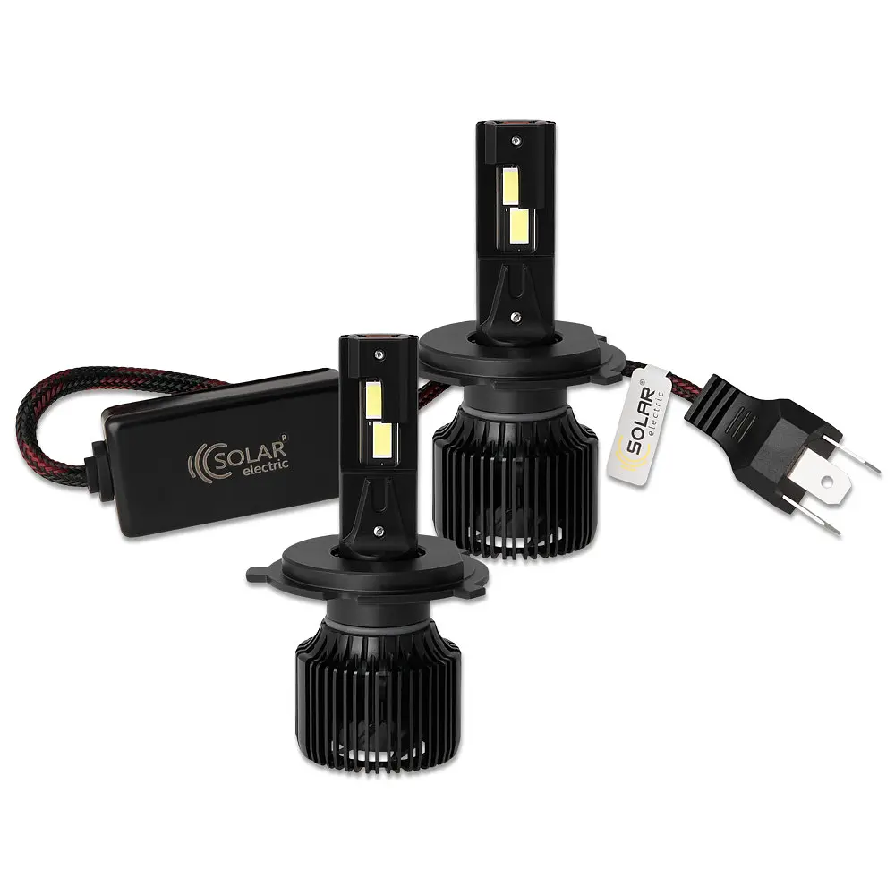 Автолампа Solar LED H4 12/24V 130W 11000 Lm 6500K CSP3570 2 шт. (8704S2) - фото 4