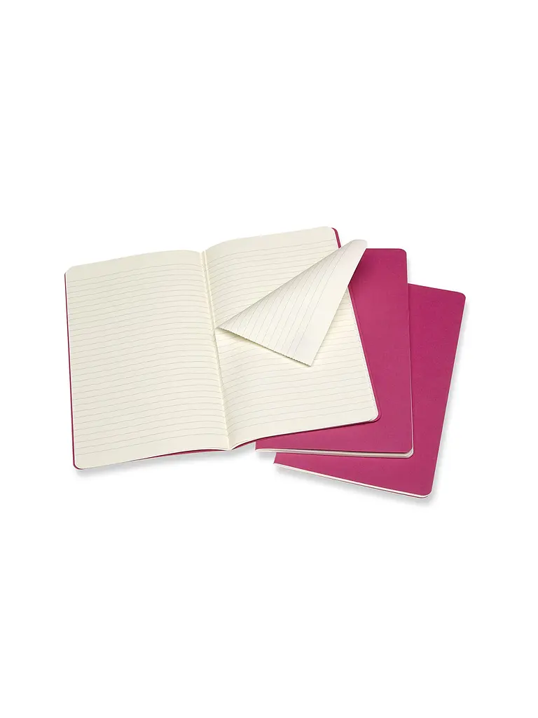 Записник Moleskine Cahier середній, Лінійка Кінетичний Рожевий (CH016D17) - фото 3