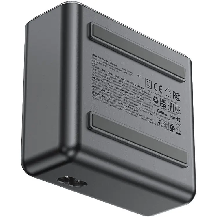 Зарядний пристрій Acefast 4xUSB 218W (3xUSB-C + USB-A) Gan Z4 Fast Charger (6974316282587) - фото 3