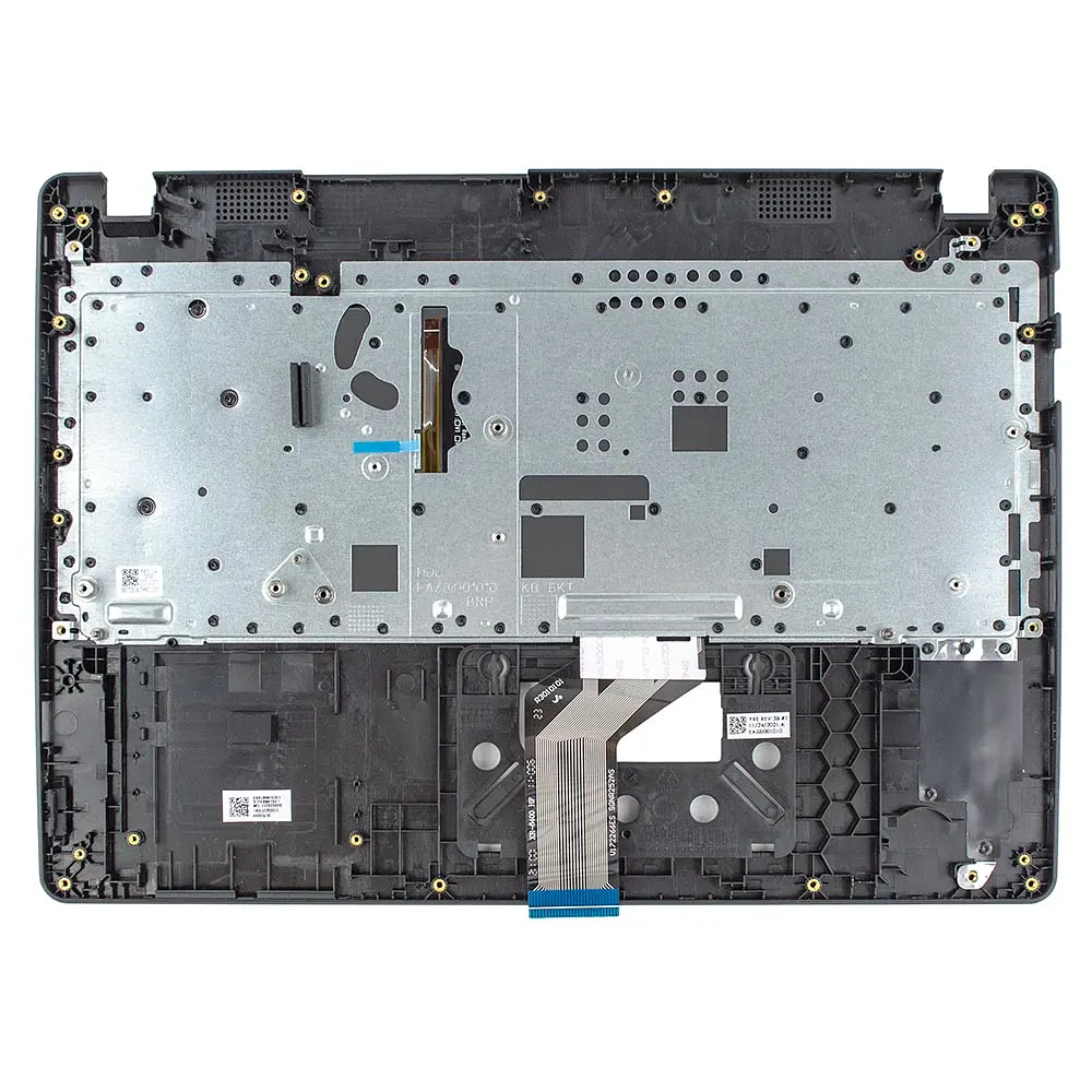 Верхня кришка для Acer TravelMate TMP214-41 TMP214-52, (Чорний, топкейс+клавіатура, підсвітка, Оригінал) - фото 2