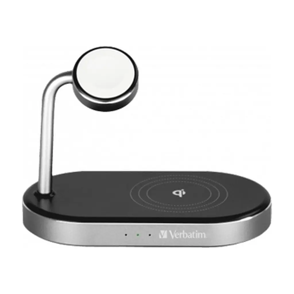 Зарядний пристрій Verbatim 3in1 Apple Watch and iPhone Charging Stand (49556) - фото 3