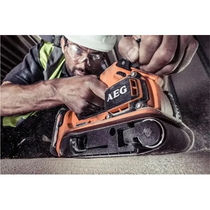 Шлифмашина ленточная AEG 18 В Li-Ion (BHBS18-75BL-0) - фото 4