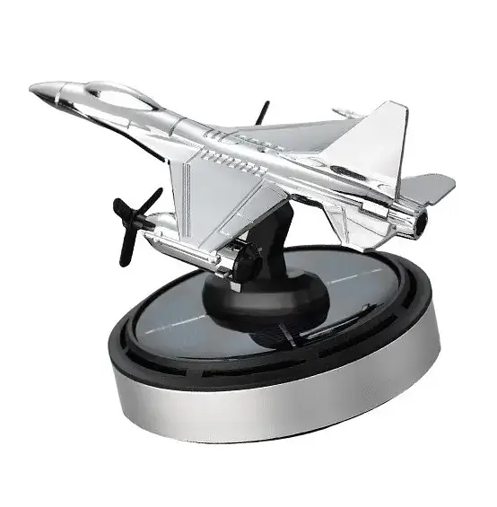 Ароматизатор для автомобіля Винищувач B2 f16 на сонячній батареї Сріблястий - фото 2