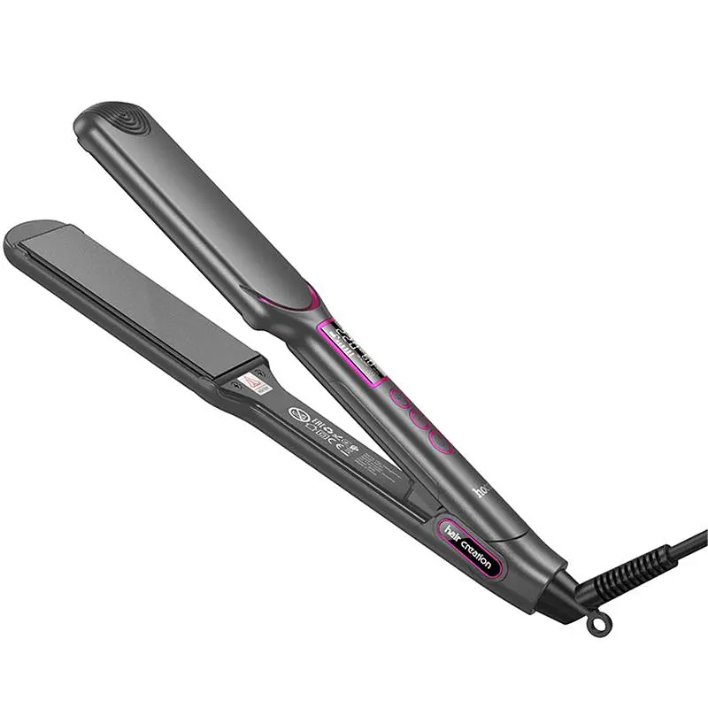 Випрямляч для волосся Hoco HP42 Wide board hair straightener with digital display Gray - фото 5