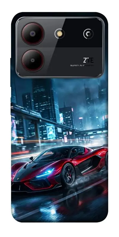 TPU чохол Demsky Red sport car для ZTE Blade A54 4G